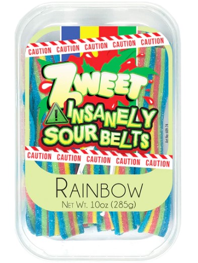 Insanely Sour Rainbow Belts | 10 oz - Specialty Goodies