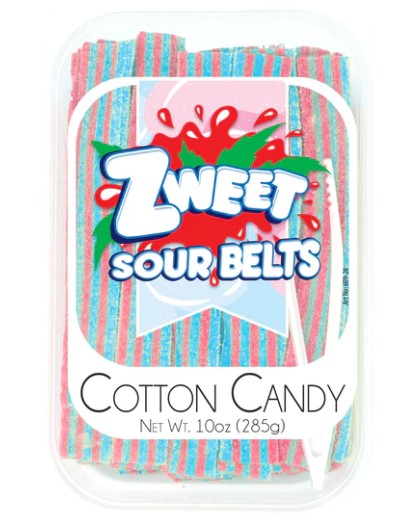 Sour Cotton Candy Belts | 10 oz - Specialty Goodies